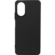 Oppo A38 Kılıf Nxar Biye Silikon-Siyah