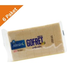 Aktürk Vanilyalı Gofret (200 G) X6 Adet - Hafif ve Ferah Vanilya Aromalı Gofret