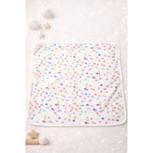 Battaniye Kalp Baskılı %100PAMUK Çiftkat 85*90