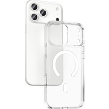 iPhone 17 Pro Max Kılıf M-Safe Şarj Özellikli Kamera Korumalı Nxar Kripto Kapak - Şeffaf