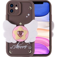 Ceponya iPhone 11 Kılıf Kamera Korumalı Figürlü Tasarım Silikon Kapak