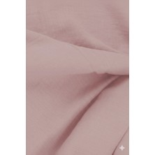 Eze Home Pamuk 100X110CM Çift Katlı Müslin Örtü - Pudra