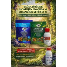 Turkozagro Bağda (Üzümde) Homojen Uyanma ve Erkencilik Seti (Set 1) Erken Hasat • Güçlü Salkım • Yüksek Kazanç