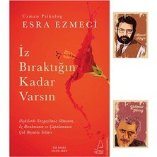 Destek Yayınları Esra Ezmeci Kitapları - Iz Bıraktığın Kadar Varsın - Not Defterli özel seti -Esra Ezmeci
