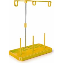 Albertos Ev Tipi Aile Dikiş Makinesi Iplik Çardağı Metal Gövdeli Iplik Standı Masura Düzenleyicili Renk Sarı