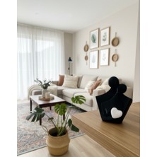 Piccomino Sevgiliye & Eşe Romantik Hediye Kalpli Çift Figürü - Minimalist Modern Dekor