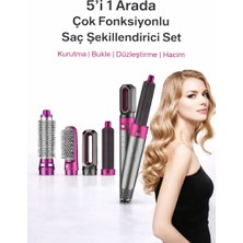 Eser Ticarett 5’i 1 Arada Çok Fonksiyonlu Saç Şekillendirici Set – Kurutma, Bukle, Düzleştirme ve Hacim Bir Arada