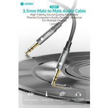 Coteci 3.5mm To 3.5mm Iki Ucu Aux Jack Ses Kablosu Erkek Erkek Jak Araç Hoparlör Kulaklık Bağlantı 5 Metre