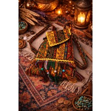 Seymen Bıçakçılık Küçük Boy Yöresel Desenli El Dokuması Otantik Çanta – Etnik Bohem El Yapımı Çanta