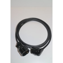 İNWATT Siyah Topraklı Seyyar Uzatma Kablosu Ara Kablo 6 M