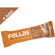 Fellas Yer Fıstıklı Kuruyemiş Bar 30 G x 4 Adet - Glütensiz ve Şekersiz Bar