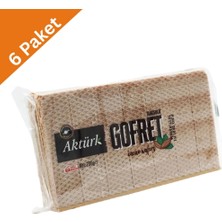 Aktürk Kakaolu Gofret (200 G) X6 Adet - Çıtır Katlar Arasında Yoğun Kakaolu Krema