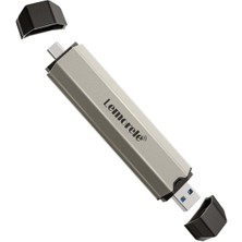 Lemorele Sd3, 2in1 M.2 SSD Kutusu Nvme & Sata Destekli 10GBPS USB 3.2 Gen2 Çift Uçlu (Usb + Type-C)