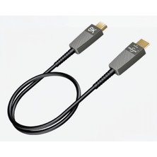 Lemorele OH08 10METRE Fiber Optik HDMI 2.1 Kablo - 8k 60Hz / 4K 120Hz - Earc Hdr Destekli Görüntü Aktarıcı