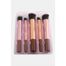 Zero Land Snmswrld 5 Adet Makyaj Fırça Seti-Kahverengi