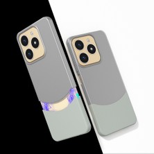 Realme C61 Kılıf Mıknatıslı Nxar Duble Kapak - Gri