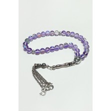 Zero Land Snmswrld Neon Kuvars Doğaltaş Tesbih 8 Mm-Mor