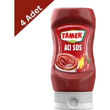 Tamek Acı Sos 240 G x 4 Adet - Pratik ve Lezzetli Acı Sos Seti