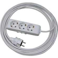 Viko 15 Metre Topraklı Üçlü Grup Priz Ara Kablo Uzatma Çocuk Korumalı 3x1,5 Ttr %100 Bakır