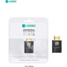 Coteci HDMI 2.1 Erkek Dişi Uzatma Adaptörü Port Koruyucu 8k 60Hz - 4K 120Hz Ps5 Tv Ara Aparat