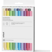 Cricut Crıcut 2011824 Explore Maker Çift Uçlu (0.4 Mm-1.0mm) Marker Ultımate 20Lİ Paket