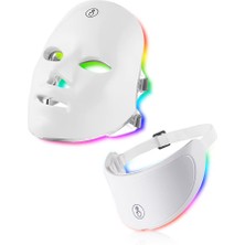Plentiful Cilt ve Boyun LED Yüz Maskesi 7 Renk Yüz Maskesi LED Işık Terapisi Yüz Maskesi Cilt Bakımı Mezoterapi