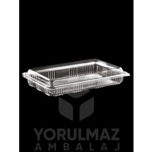 Yorulmaz Ambalaj 24 Adet 500 gr Plastik Baklava Kabı – Kapaklı, Sızdırmaz, Kullan- At | Pastane & Paket Servis Uyumlu