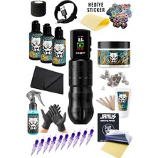 Valor Ambıtıon Voıd Kablosuz 7 Stroke Değişebilir Dövme Makinesi Seti -  Premium Dövme Seti