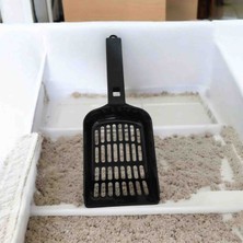 Mücevher Yapı Kedi Kumu Temizleme Küreği (Siyah)