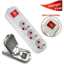 İNWATT 3'lü Anahtarlı Topraklı Grup Priz Klemensli (Kablosuz) H.f