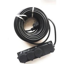 İNWATT  3’lü Monofaze Kauçuk Grup Priz (3x1,5 Kalınlık) 20 mt