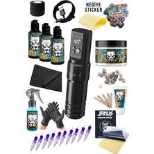 Valor Ambıtıon F1 Kablosuz 7 Stroke Değişebilir Dövme Makinesi Seti -  Premium Dövme Seti