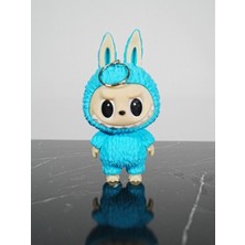 Shoplaza Labubu Anahtarlık Figür Turkuaz Renk 13 cm Kaliteli -