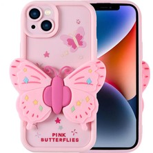 Ceponya iPhone 14 Kılıf Kamera Korumalı Figürlü Tasarım Silikon Kapak