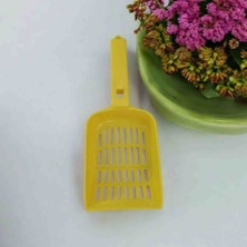 Mücevher Yapı Kedi Kumu Temizleme Küreği (Sarı)
