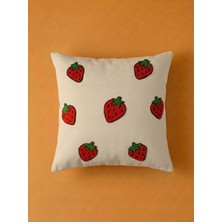 Maharat Desenli Tasarım Punch Yastık Kırlent Kılıfı