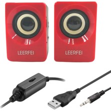 Akıllı Durak Ad N62 1+1 Multimedia USB ve Jacklı Mini Hoparlör Yüksek Stereo Ses Sistemi