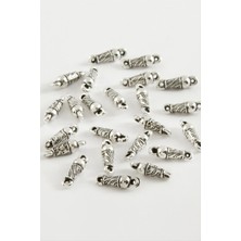 Zero Land Snmswrld Oval Tesbih Püskül Aparatı 50 Gram-Gümüş Rengi