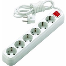 İNWATT 7 Metre 6lı Uzatma Kablosu - Anahtarlı - Topraklı - Askı Aparatlı