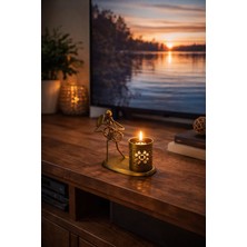 Seymen Bıçakçılık Müzisyen Figürlü Metal Mumluk | Dekoratif Tealight Mumluk | Şık Ev Aksesuarı