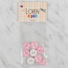 Akıllı Durak Loren Crafts 8 Li Gülen Yüz Pembe - 526
