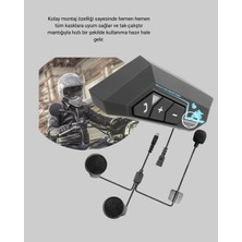 Sepetink BT22 Kask Içi Bluetooth Kulaklık Hızlı Eşleşme ve Gürültü Önleyici Mikrofon