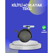 Sepetink Dolap ve Raflar Için 4 cm Kilitli Tekerlek Tekli