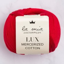 Akıllı Durak La Mia Lux Mercerized Cotton Kırmızı El Örgü Ipi - 19 - 33745