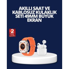 Sepetink Watch 9 Max Akıllı Saat ve Kablosuz Kulaklık Seti 2 Kordonlu Sesli Görüşme Özellikli