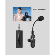 Sepetink Kablosuz Profesyonel Mikrofon – 360° Ses Yakalama, 60 M Menzil, Gürültü Engelleyici