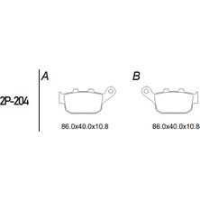 Nissin Honda Cbr 250 Rr 17-19 Arka Fren Balatası Yarı Metalik