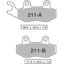 Trofeo Kawasaki Klx 250 Ön Fren Balatası Sinterli