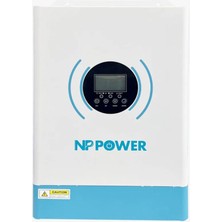 Np Power 6200W 6.2kw Tam Sinüs Akıllı Inverter - 100A Mppt - 500VDC Panel NP6200