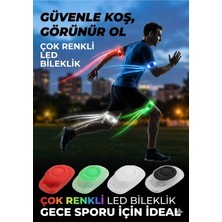 Gece Koşu Bilekliği: Su Geçirmez, 2 Fonksiyonlu, Işıklı Güvenlik Bandı